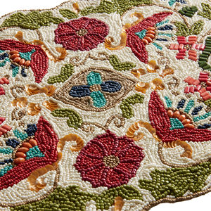 Camino de Mesa Bordado Floral, Decoración Bohemia para el Hogar, Lavable - Product Image 4