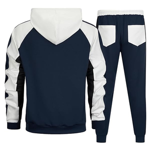 Men Cotton Sportswear Tracksuit Outfit Hoodie Jogger Pants <b>Athletic</b> Fashion Daily Wear for Men Style - Product Image 2