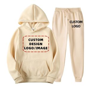 Ensemble jogging 2 pièces pour femme : sweat à capuche et pantalon de survêtement en polaire unie – Tenue décontractée d'automne - Product Image 6