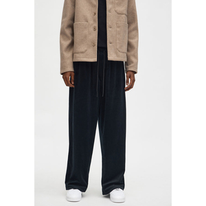 Pantalon Homme Best-Seller en Toile Coupe Droite Ample Taille Élastique Fermeture Boutonnée Couleur Unie Décontracté Mi-Saison Été - Product Image 1