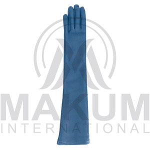 Gants d'opéra coupe-vent et imperméables en cuir véritable, respirants et de couleur unie - Product Image 3