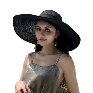 หมวกฟางปีกกว้างสำหรับผู้หญิงสำหรับฤดูร้อนหมวกฟางปีกกว้างสำหรับผู้หญิงหมวกกันแดดหมวกปานามาแฟชั่นสำหรับเด็กผู้หญิงหมวกกันแดดทรงถังพับได้ - Product Image 4