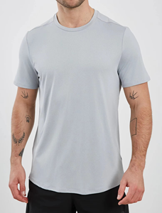 Camiseta de algodón personalizada al por mayor, de 240 gramos, holgada, recta, con logotipo personalizado, informal, para hombre. - Product Image 3