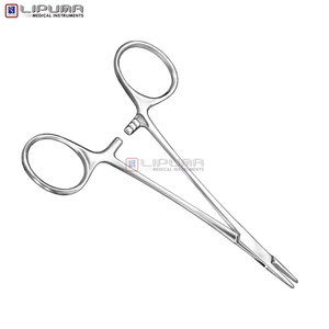 Porte-aiguille WEBSTER en acier inoxydable de qualité supérieure, avec embout de suture ultra-lisse et sans accrocs, à mâchoires verrouillables par cliquet, instruments médicaux - Product Image 2