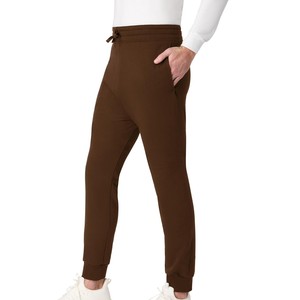 Men's Straight <b>Trousers</b> Brown Canvas Sweatpants Elastic Waist Drawstring Casual Joggers Side Pockets Midweight Woven <b>Summer</b> - Product Image 5
