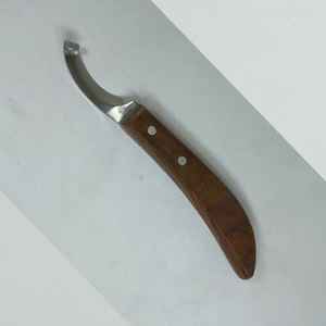 Cuchillo de Herrador de Acero de Damasco Premium IRON para Recorte de Herraduras, Hoja Hecha a Mano, Herramientas Veterinarias, OEM, Marca Privada - Product Image 1