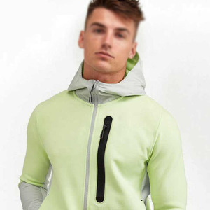 Nuevos Conjuntos Deportivos Personalizados de Alta Calidad para Hombre, Resistentes al Viento, en Color Sólido, de Poliéster/Algodón con Forro Polar - Product Image 4