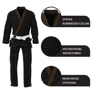 Kimono de Jiu-Jitsu Brésilien en Coton Ultra Léger 350 GSM Personnalisable avec Fonctionnalités Extensibles – Uniforme de Jiu-Jitsu pour Arts Martiaux - Product Image 6
