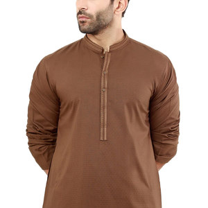 <b>Mens</b> Loose Fit Traditional Shalwar Kameez Soft Comfortable Fabric For Daily Casual Activities - Product Image 5