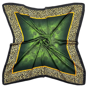Design Your Own Low MOQ Women Square <b>Scarf</b> 100% <b>Silk</b> Customizable Color & Logo Elegant All Season Use Pakistan Made - Product Image 3