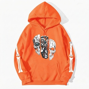 Sudadera con Capucha Personalizada con Estampado Gráfico, Ecológica, Transpirable, Estilo Urbano, de Poliéster y Felpa para Hombre - Product Image 4