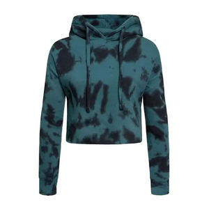 Nouveau style OEM ODM, sweat-shirt à capuche décontracté d'hiver, logo personnalisé imprimé, crop top, haute qualité, 100% coton, pour femmes - Product Image 1