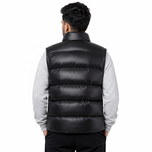Men's Puffer Vest Custom <b>Quilted</b> Sleeveless Jacket Lightweight <b>Winter</b> Outerwear Stand Collar Men's Jackets Streetwear Wholesale - Product Image 3