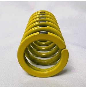Resorte de compresión amarillo Mollificio Bordignon USG de sección ovalada con carga pesada, diámetro: 2, diámetro de la varilla: 1 - Product Image 3