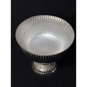 Cuenco de Aluminio para Dátiles con Decoración de Chocolate para Ramadán, Elegante Decoración Plateada para Mesa y Comedor de Lujo - Product Image 2