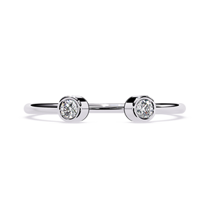 Bijoux Loista avec bague en diamant cultivé en laboratoire certifié IGI, plaquée rhodium, bague de mariage, bijoux en or 18 carats, bijoux en diamant faits à la main - Product Image 1
