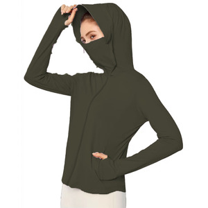 Veste à capuche légère à manches longues avec masque pour activités de plein air, pêche, camping, randonnée – Vente en gros usine pour femmes - Product Image 2