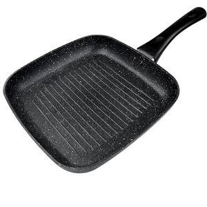 Plaque de cuisson carrée en aluminium antiadhésive avec poignée en bois pliable, personnalisable, vente en gros - Product Image 4