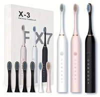 Brosses à dents électriques soniques rotatives intelligentes rechargeables portables pour adultes, idéales pour les voyages et la maison, à prix abordable