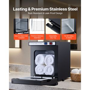 Chauffe-eau électrique portable en acier inoxydable de 1,1 gallon, idéal pour le chauffage de serviettes, capacité de 8 à 12 serviettes - Product Image 3