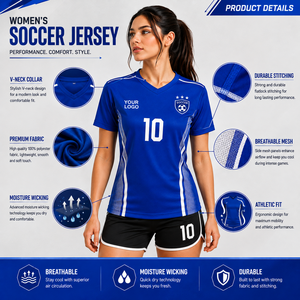 Nouveaux maillots de football pour femmes, t-shirts de football personnalisés, uniformes de football personnalisés, maillot de football pour femmes, tenue d'entraînement - Product Image 3