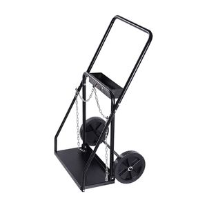 Carrello a doppio cilindro di saldatura con ruote da 10 \ "a ruote solide per serbatoio in acetilene ossigeno per carrelli e carrelli a mano - Product Image 1