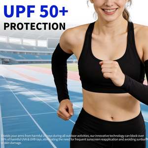 Mangas de protección solar unisex de acrílico Fashion Sun Ice, ligeras, de secado rápido, transpirables, resistentes a los rayos UV, 80g, para exteriores - Product Image 6