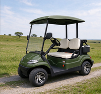A627.2 Voiturette de golf électrique 2 places, chariot électrique silencieux pour les excursions sur sentiers forestiers