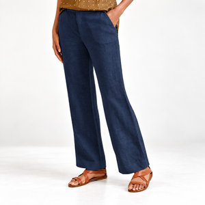 Top Quality <b>Summer</b> 100% Linen <b>Pants</b> for Women Custom Made ODM Low Moq Wide Leg Eco-Friendly Breathable - Product Image 1