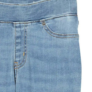 Jeans de mezclilla azules para mujer, novedades 2026, pantalones acampanados de mezclilla a la moda, logotipo personalizado, jeans de campana alta para mujer - Product Image 6
