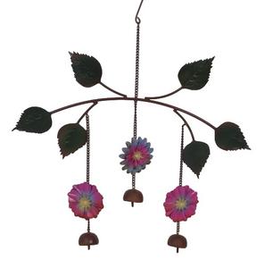 Modern Creative Eco-Friendly Multicolored Metal Flower Garland <b>Outdoor</b> Christmas <b>Wreath</b> Customized Size Party Supplies - Product Image 1
