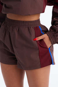 Womens Lightweight Colorblock Windbreaker Tracksuit Set <b>Zip</b> Up Jacket and <b>Shorts</b> 2 Piece Athletic Sportswear for Running Fitness - Product Image 5