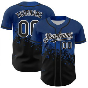 เสื้อเบสบอลสีแดงดำแบบกำหนดเอง Yourteams 00 พิมพ์ลายด้วยความร้อน ระบายเหงื่อได้ดี ต้านเชื้อแบคทีเรีย โพลีเอสเตอร์ 100% คอวี สำหรับทุกเพศ - Product Image 2