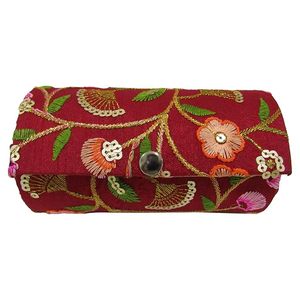 Decorative Embroidered Magnetic Fashionable Luxury <b>Gift</b> <b>Box</b> for Premium Occasions Traditional Embroidery Jewellery Storage - Product Image 3