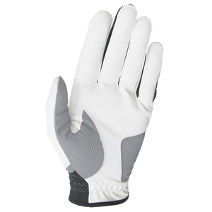 Gant de golf unisexe à enfiler, blanc et noir, en cuir véritable, antidérapant, pour le sport - Product Image 4