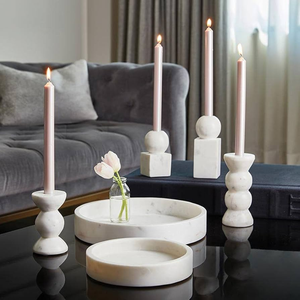Candelabros de Mármol de Aspecto Elegante, Creativos, con Acabado de Alta Calidad, Decoración para el Hogar, Adornos de Escritorio a un Precio Económico - Product Image 6
