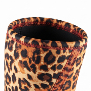 Manchon de compression en néoprène 7 mm pour genou, personnalisable par sublimation, motif léopard, pour haltérophilie et pompes, protège-genoux et coudes - Product Image 6