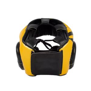 ราคาโรงงาน ขายดีที่สุด ขายส่ง อุปกรณ์ป้องกันศีรษะสำหรับชกมวย เทควันโด รักบี้ หมวกนิรภัยสำหรับฝึกซ้อม หนังแท้ ปรับแต่งได้ ปลอดภัย - Product Image 4