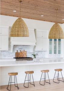 New Collection Bamboo Rattan Hanging <b>Light</b> Natural Woven <b>Ceiling</b> Lamp for Resort Decoration - Product Image 5