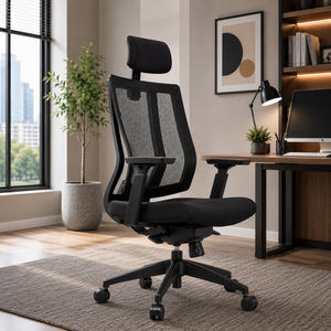 Accoudoir 3D réglable KINSHA pour chaise de bureau, ergonomique, en tissu, réglage électrique, base métallique, design moderne, modèle MXA-01-Office - Product Image 1