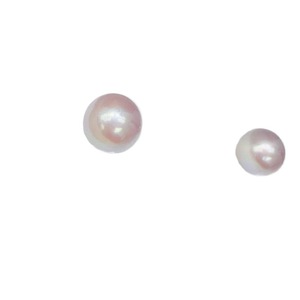 Boucles d'oreilles en perles d'eau douce naturelles de Zhuji, authentiques, rondes de 9 à 10 mm, presque parfaites, violettes, en argent pur, forme ronde élégante - Product Image 5