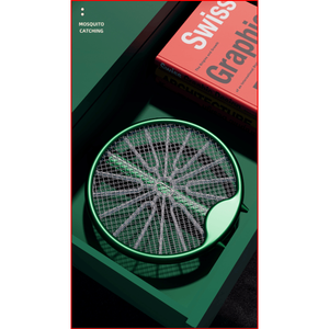Lampe anti-moustiques électrique 2 en 1 et raquette pliante anti-insectes d'intérieur - Product Image 4