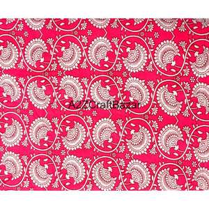 ผ้าทำมือ 100% ผ้าฝ้ายแท้ ลายพิมพ์บล็อกทำมือสำหรับผู้หญิง ดีไซน์สวยงามแบบอินเดีย เสื้อผ้าแฟชั่นและเครื่องประดับที่มีเอกลักษณ์ - Product Image 6