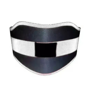Cinturón de Soporte Lumbar para Levantamiento de Pesas con Cadena, Ajustable con Gancho y Bucle, para Entrenamiento de Fuerza en el Gimnasio, Negro y Blanco - Product Image 6
