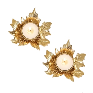 Ensemble de 6 bougeoirs en métal de luxe pour bougies tealight, dorés, en forme de lune, pour centre de table de mariage, décoration intérieure - Product Image 4