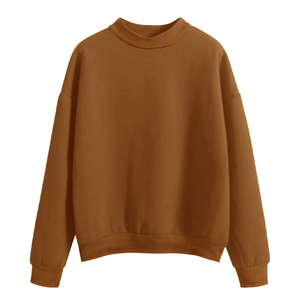 Sudaderas de Algodón de Alta Calidad, Estilo Urbano Oversize, Gruesas, Lisas, con Hombros Caídos, Logotipo Bordado, Diseño Sólido, Primavera - Product Image 2