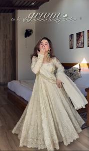 Conjunto de Salwar Kameez de Seda Cinon de Diseñador con Pantalón y Dupatta, Elegante Bordado de Lentejuelas, Estilo Bollywood, Largo hasta el Suelo, para Fiesta - Product Image 2