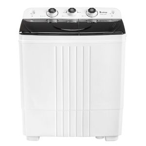 Lavadora semiautomática de doble tina 428S de 20 libras con bomba de drenaje integrada para apartamentos, dormitorios, caravanas, camping, versión mini - Product Image 5