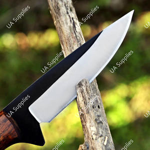 Cuchillo Táctico Compacto de Hoja Fija, Mango de Madera de Palisandro, Hoja de Acero Inoxidable Forjada a Mano con Punta Caída, 8 Pulgadas de Largo, OEM/ODM Disponible - Product Image 3