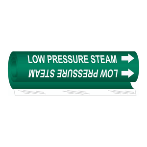 Marqueur de tuyauterie à vapeur basse pression flexible Brady, résistant à la chaleur et aux produits chimiques, pour la tuyauterie industrielle - Product Image 3